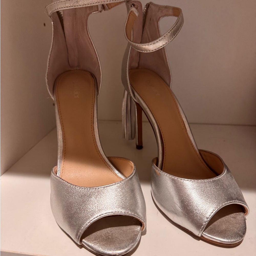 Elegant Silver Women's Heels